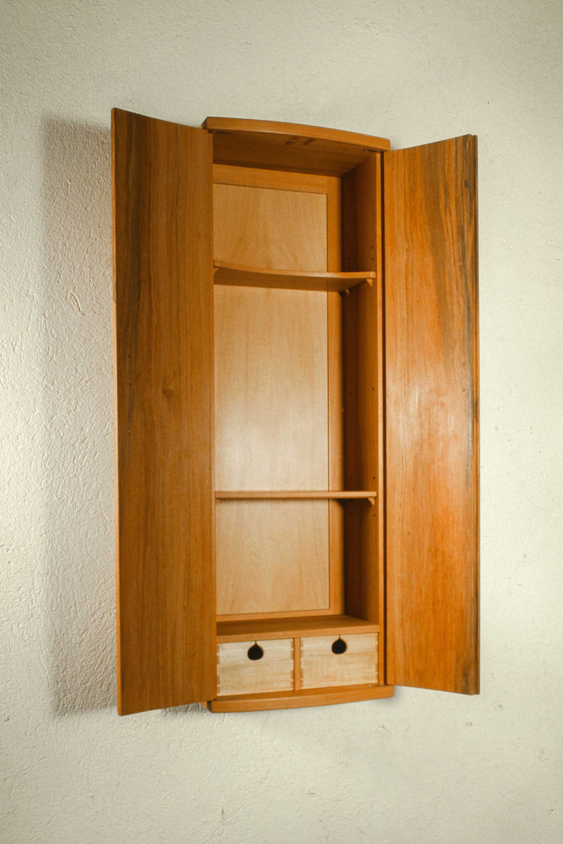 Red Birch Wall Cabinet